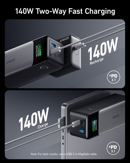Anker 737 Power Bank PowerCore 24K – 140W Laptop & Device Charger