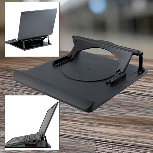 Adjustable Laptop Stand – 7 Angles, 360° Rotating with Heat Dissipation